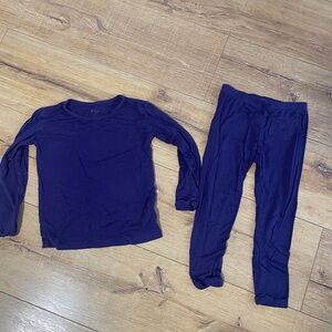 Purple Long Sleeve Top and Leggings Set
